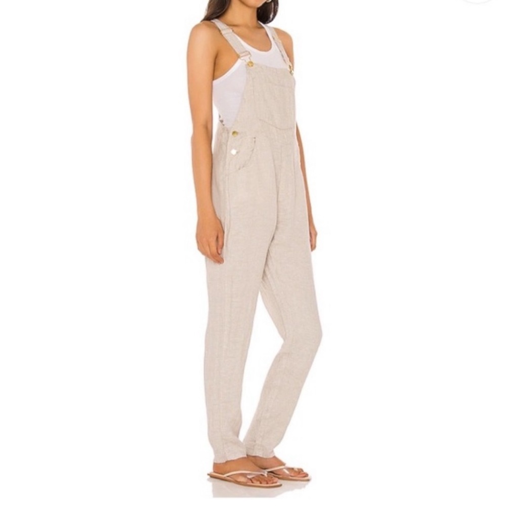 WeWoreWhat basic linen overalls